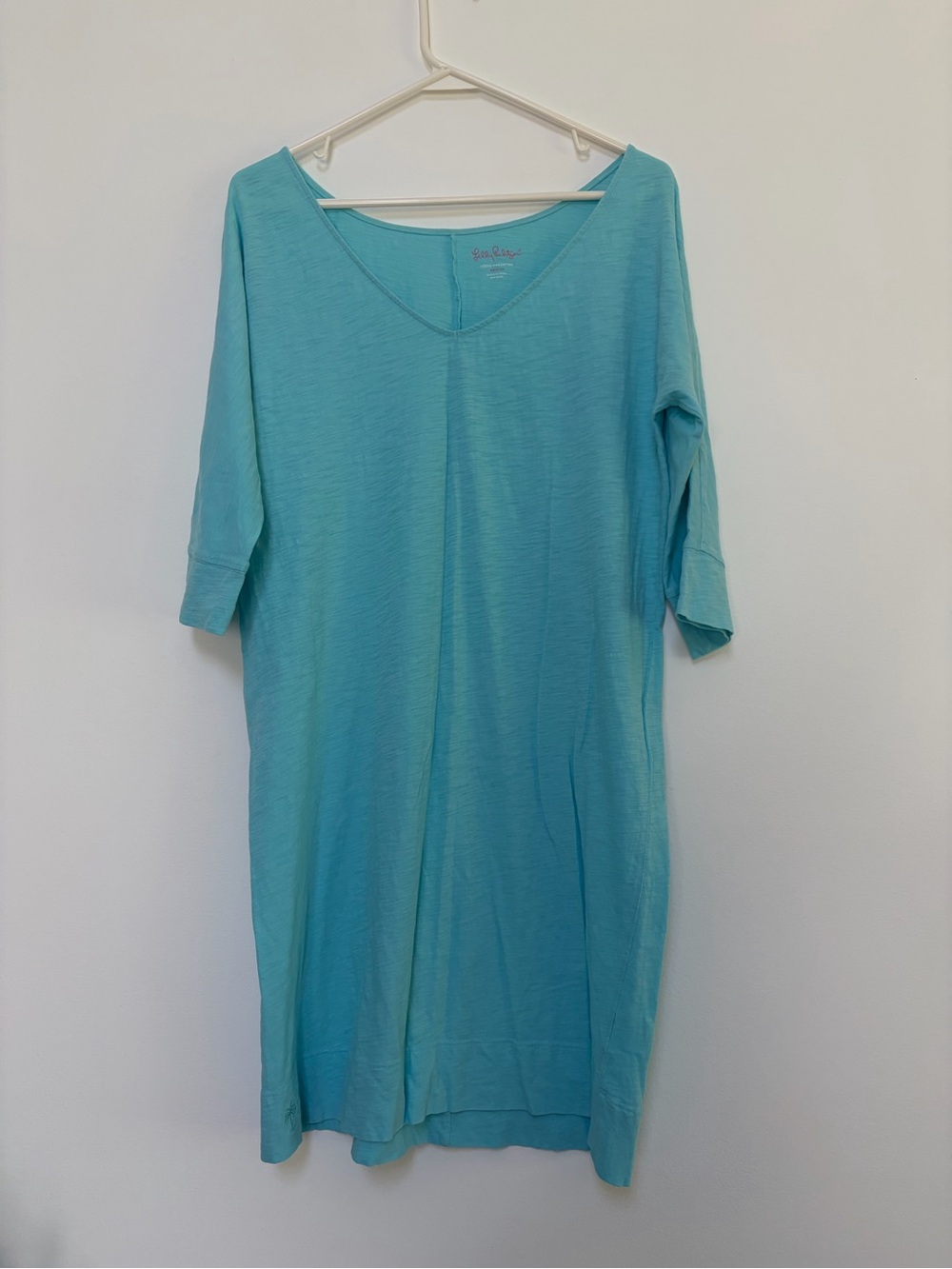 Lilly Pulitzer Cotton Lightweight Dress Medium Turquoise Blue
